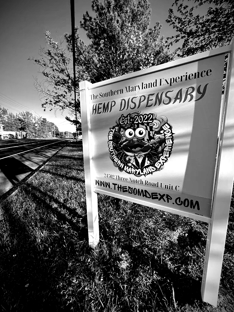 The Southern Maryland Experience road sign